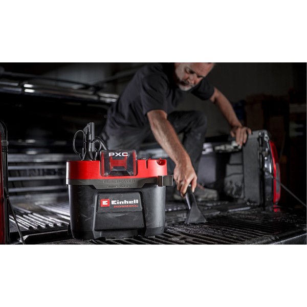 Фото - Пилосос для сухого прибирання з контейнером і мішком Einhell Professional TP-VC 18/10 Li BL 18В (2347155)
